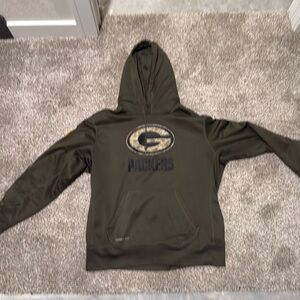 Green Bay Packers salute to service Nike nfl olive green sweatshirt hoodie